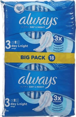 Ultra Nr 3 Night+ 18stk Big Pack