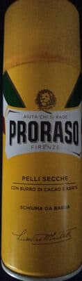 schiuma da barba - pelli secche con burro di cacao e karité