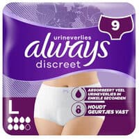 Discreet Broekjes voor Urineverlies L