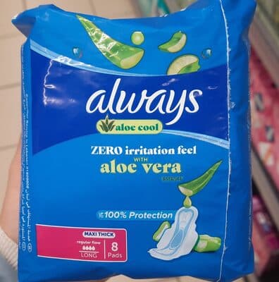 Zero irritation feel with Aloe Vera