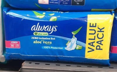 Zero irritation feel with Aloe Vera Value pack