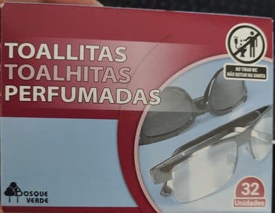 Toallitas perfumadas para gafas