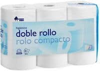 Papel higiénico doble rollo