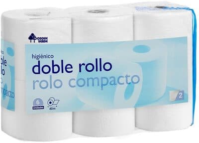 Papel higiénico doble rollo