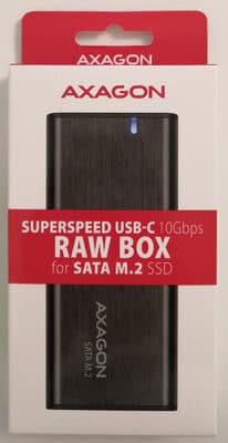 SuperSpeed USB-C 10 Gbps RAW BOX for SATA M.2 SSD
