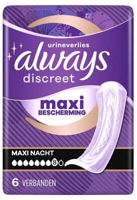 Discreet Maxi Bescherming Maxi Nacht Incontinentieverband