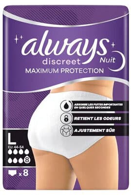 Discreet Maximum Protection Night Maat L Incontinentiebroekjes