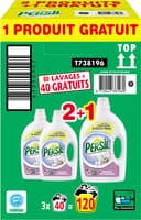 Persil Lessive Liquide Bouquet de Provence 2l 40 Lavages Lot de 3
