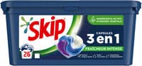 Skip Lessive Capsules 3-en-1 Fraîcheur Intense 26 Lavages