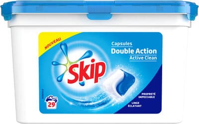 Skip Lessive Capsules Active Clean 29 Dosettes