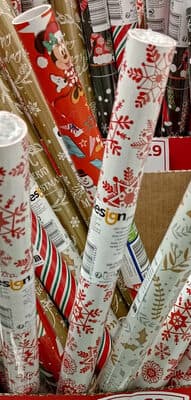 Papier cadeau hiver