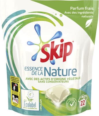 Skip Lessive Capsules Essence de la Nature 22 capsules