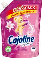 Cajoline Créations Adoucissant Concentré Fleur de Tiaré & Baies Sauvages Pack Eco - 700ml - 28 Lavages