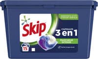 Skip 3en1 Lessive Capsules Fraîcheur Intense 15 Lavages
