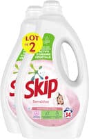 Skip Lessive Liquide Sensitive Peaux Sensibles & Bébés Lot 2x1.7l - 68 Lavages