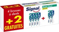Signal Brosse à Dents Super Clean Medium Lot de 6(4+2 Gratuits)