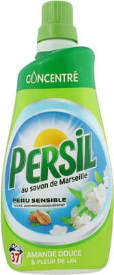 Persil Concentré Lessive Liquide Amande Douce & Fleur de Lin Bouteille 37 Lavages - 1,29L