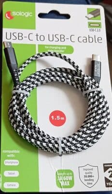USB-C to USB-C cable