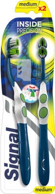 Signal Brosse à Dents Inside Précision Medium Lot de 2