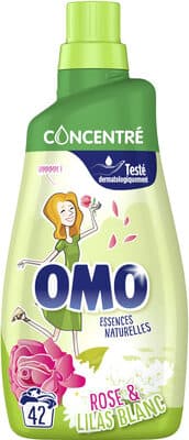 Omo Lessive Liquide Concentrée Rose & Lilas Blanc 42 Lavages - 1,47L