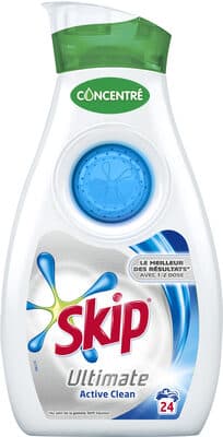 Skip Lessive Liquide Concentrée Ultimate Active clean 24 lavages