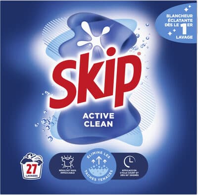 Skip Lessive en Poudre Active Clean 27 Lavages