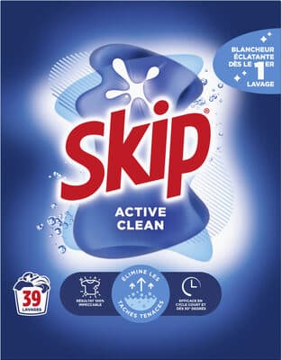 Skip Lessive en Poudre Active Clean 39 Lavages