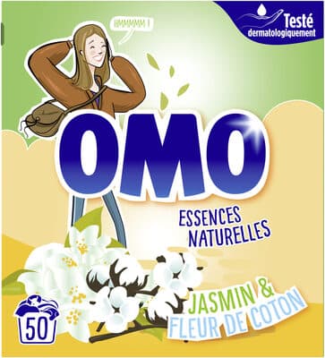 Omo Lessive Poudre Jasmin & Fleur de Coton 50 Doses