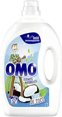 Omo Lessive Liquide Noix de Coco 52 Lavages - 2,6L