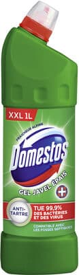 Domestos Gel Nettoyant Wc 100 % Désinfectant Fraîcheur Alpine 1L