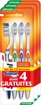 Signal Brosse à Dents 4 Actions Medium Lot de 4