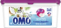 Omo Lessive Capsules 3en1 Noix de Coco 27 Lavages