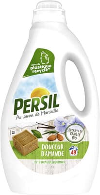 Persil Lessive Liquide Douceur d'Amande aux extraits de Vanille Bio 2,45l 49 Lavages