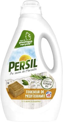 Persil Lessive Liquide Fraîcheur de Méditerranée aux extraits de Romarin Bio 2,45l 49 Lavages