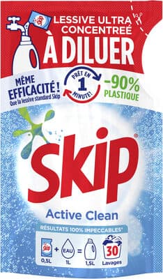 SKIP Lessive Liquide à Diluer Active Clean 30 Lavages