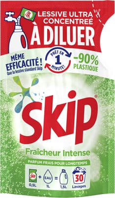 SKIP Lessive Liquide à Diluer Fraîcheur Intense 500ml - 30 Lavages