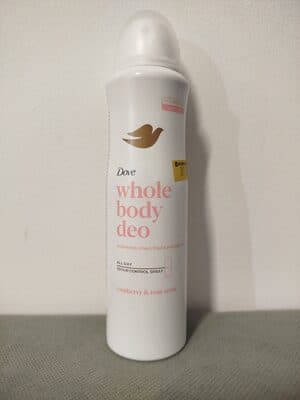 Dove Whole Body Raspberry & Rose Deodorant Spray