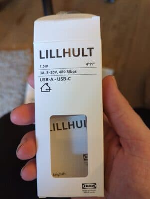 Lillhult USB-A vers USB-C 1,5M