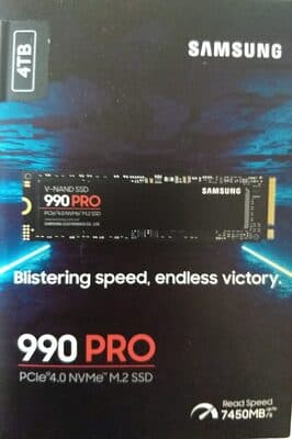 Samsung SSD 990 PRO 4TB / Model: MZ-V9P4T0BW
