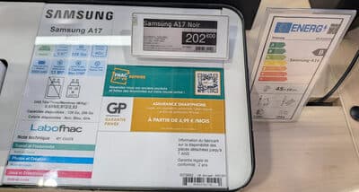 Samsung A17 Noir