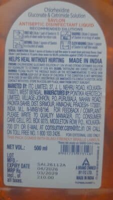 Antiseptic Disinfectant Liquid