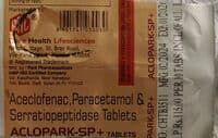 Aceclofenac paracetamol & Sereatiopetidase Tablets