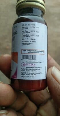 Febrinil Paracetamol paediatric oral suspension lp