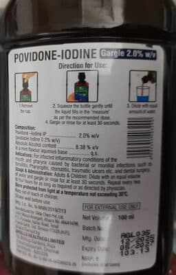 Povidone-Iodine Gargle