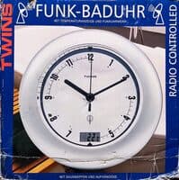 Funk-Baduhr mit Temperaturanzeige