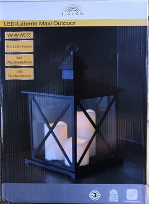 I-Glow LED-Laterne Maxi Outdoor