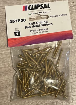 Self Drilling Pan Head Screws (6 gauge x 30mm)