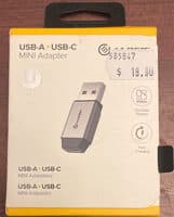 USB-A (male) to USB-C (female) adapter