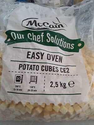 Potatoes cubes CE2