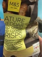 Nature cheddar and red onion crisps